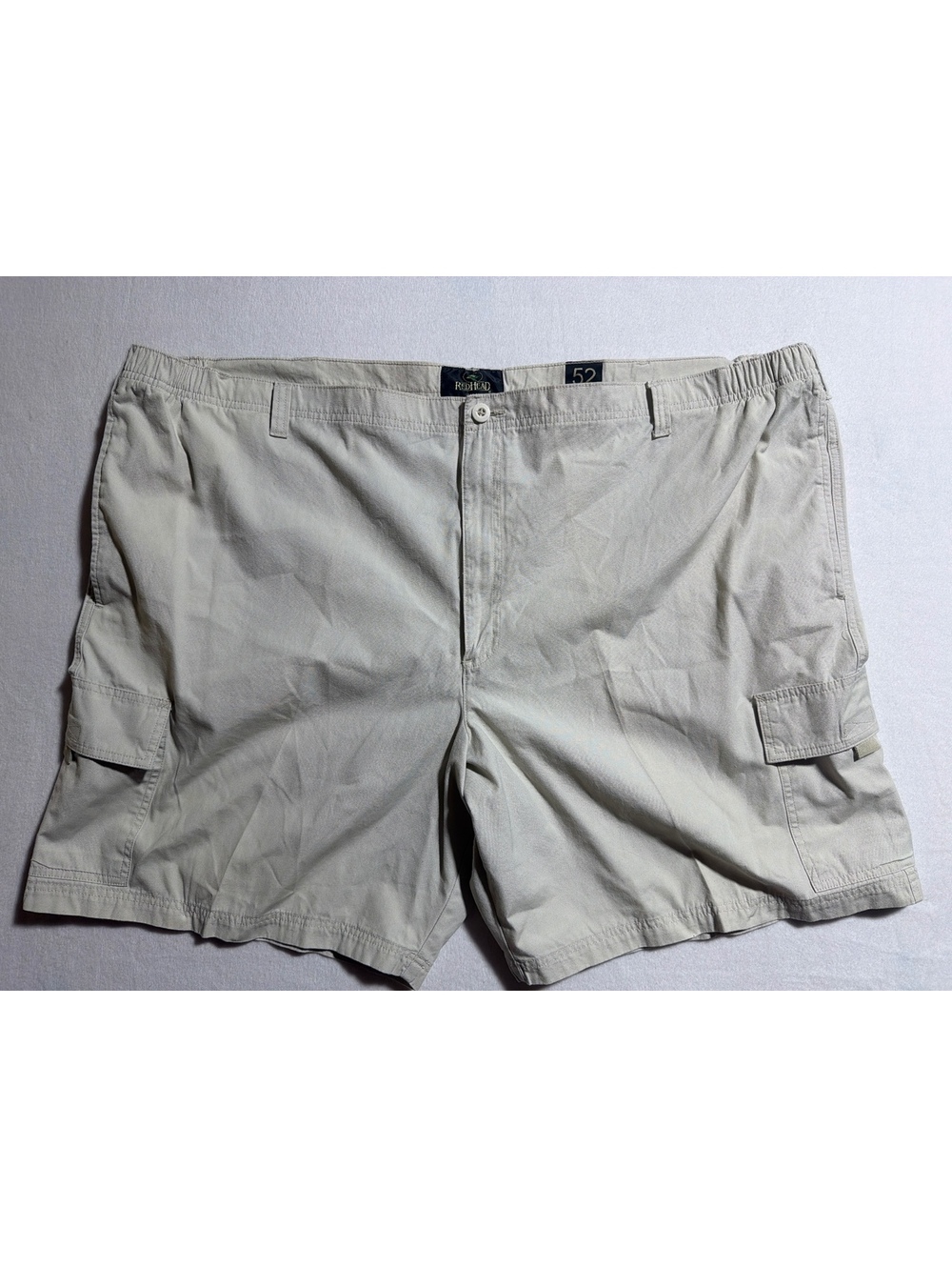 RedHead Men's Beige Cotton Cargo Shorts Size 52